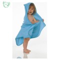 Green Bear bamboo BABY Cuddle Robe/Hooded towel - 71cmx71cm - made in UK