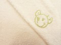 Green Bear bamboo BABY Cuddle Robe/Hooded towel - 71cmx71cm - made in UK